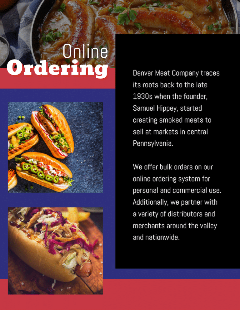 Online Ordering Denver Meat Co.